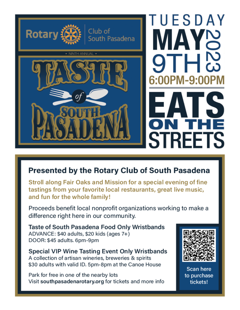 Taste Of South Pasadena Tickets and Event Information