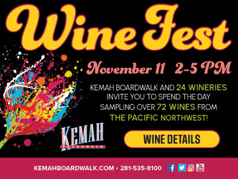 Kemah Boardwalk Fall Wine Fest 2023 Tickets and Event Information